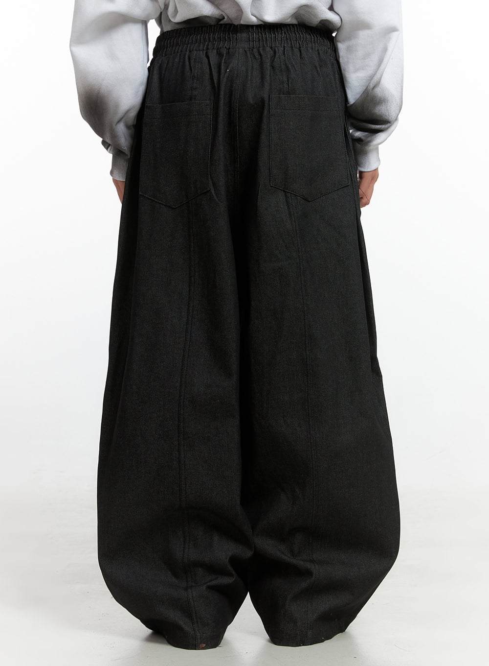 Men's Slick Pocket Wide-Leg Pants IO402