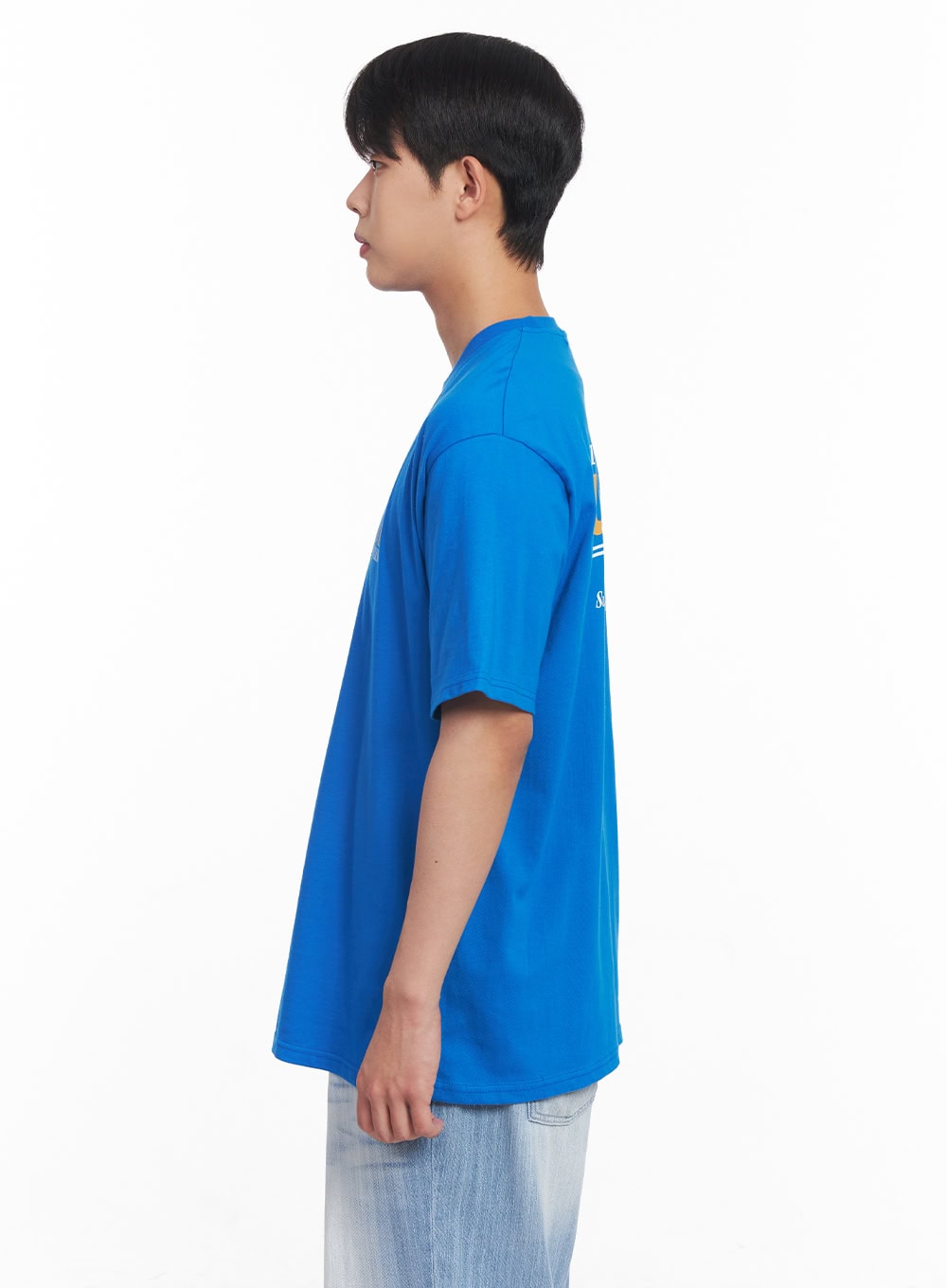 Men's Loose-Fit Wave Graphic T-Shirt IY522