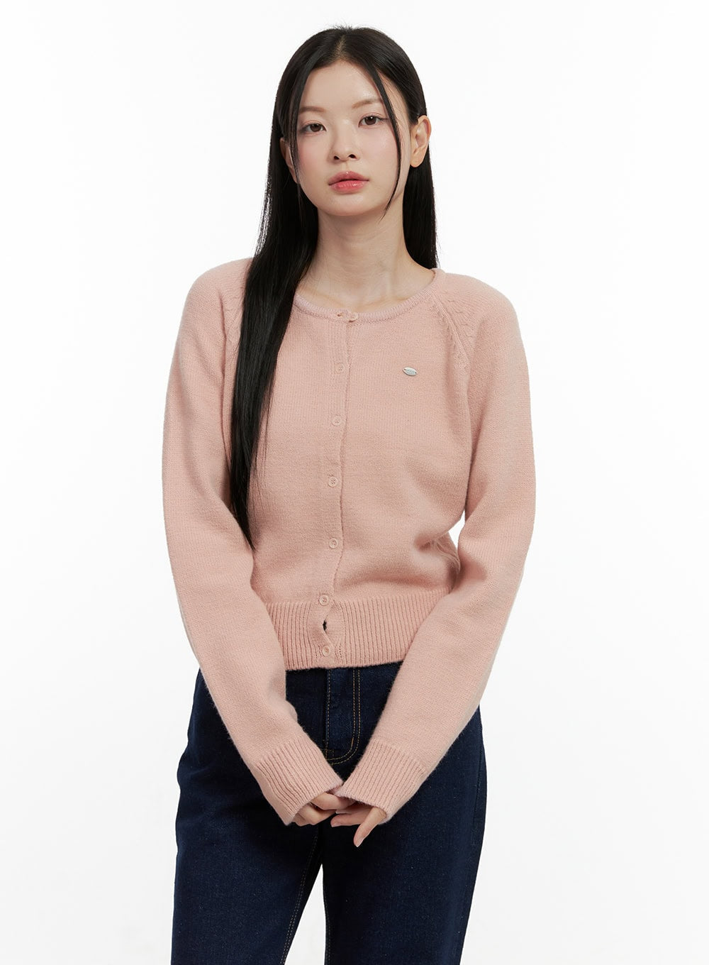 Cozy Knit Button-Up Cardigan ON408