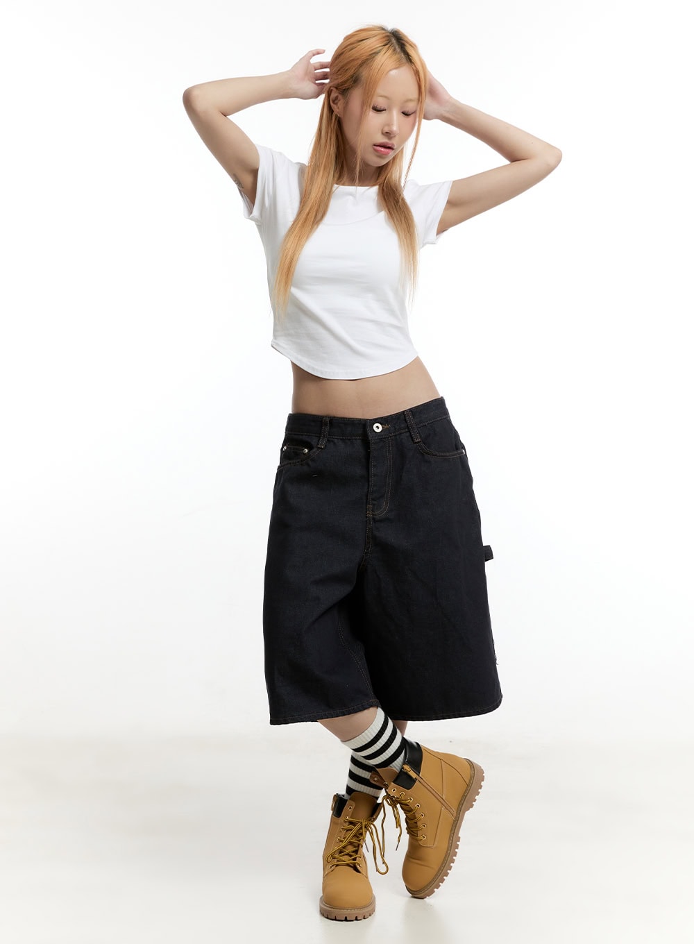 Carpenter Denim Wide-Leg Jorts CY501