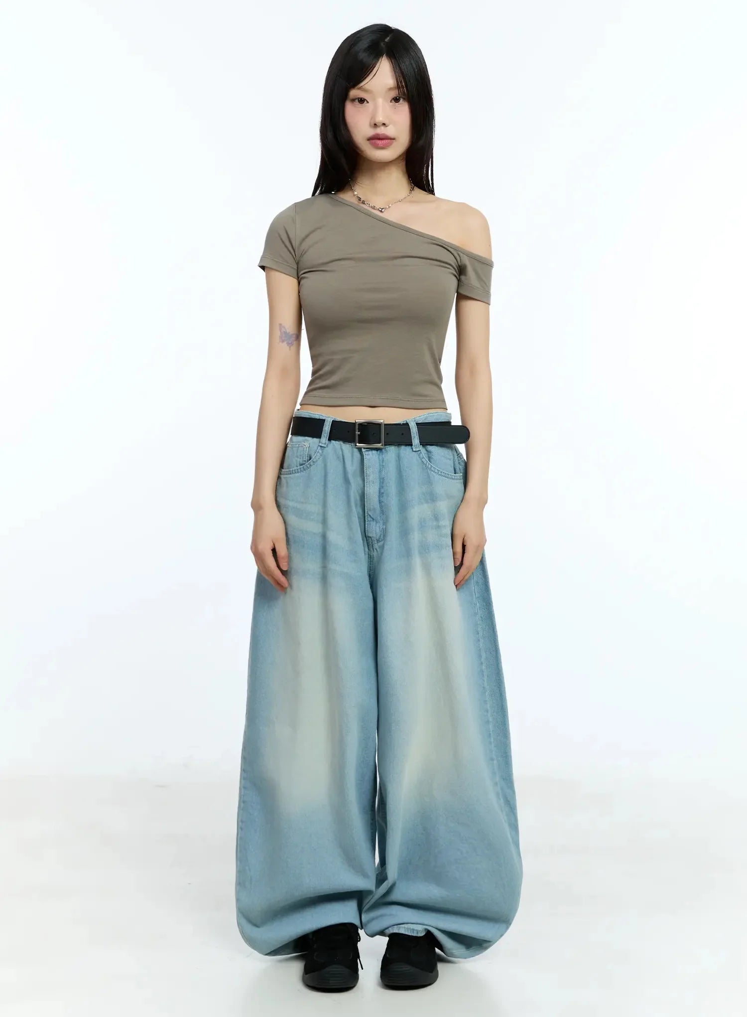 One-Shoulder Crop Top IU524