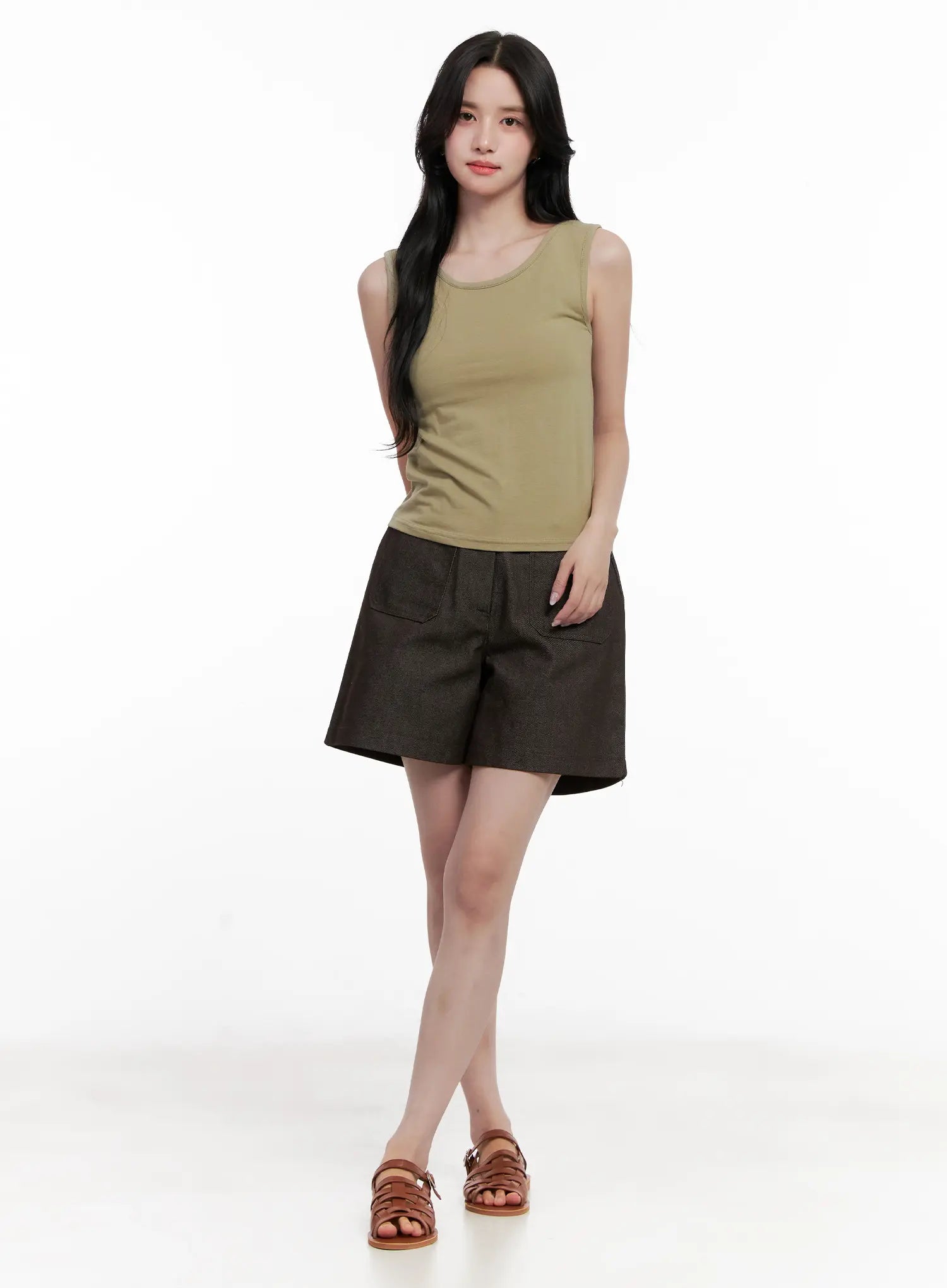 No-Fade Pocket Denim Shorts CL515