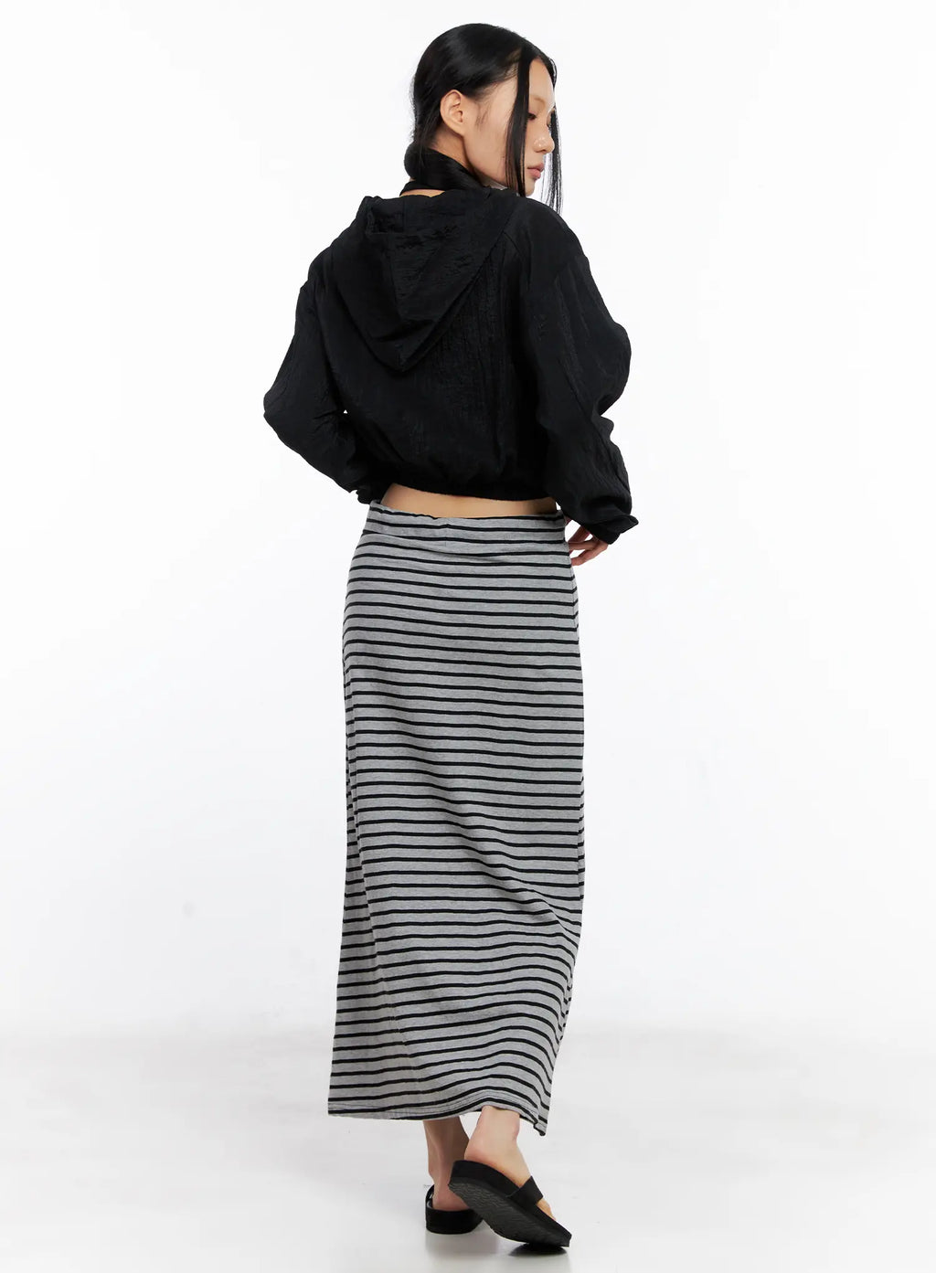 Cropped Zip-Up Windbreaker CL530