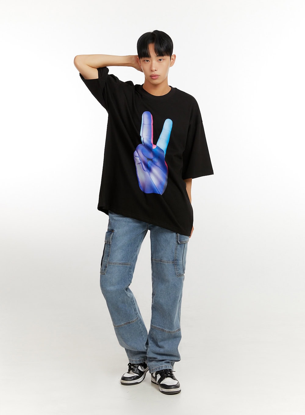 Men's Oversized Graphic T-Shirt IU426