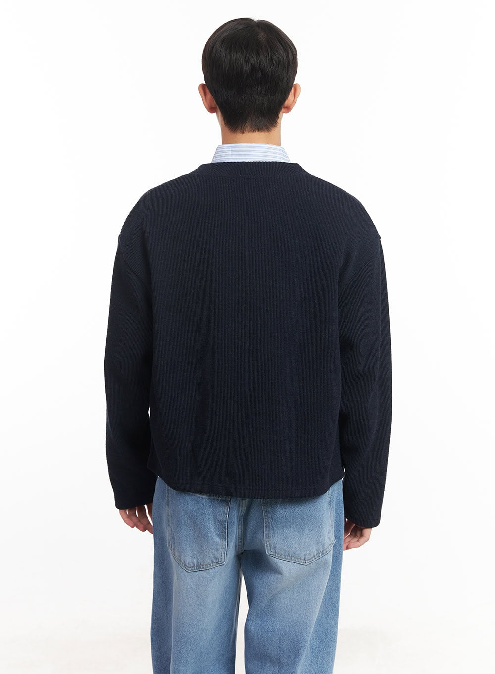 Men's V-Neck Buttoned Cardigan IM527