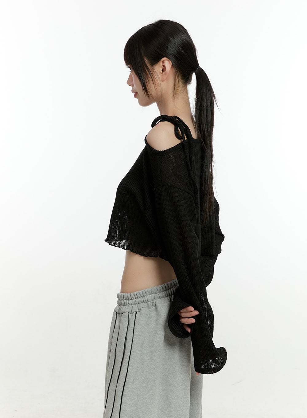 Swaying Siren One-Shoulder Crop Top CG402