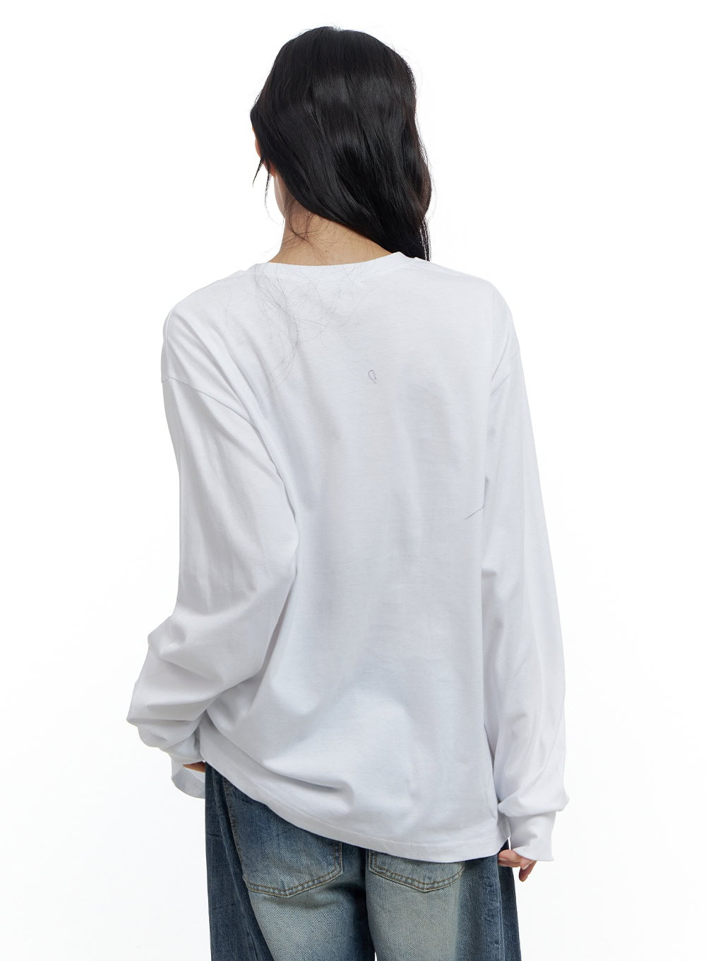 Oversize Fit Round Neck Graphic Tee CS419