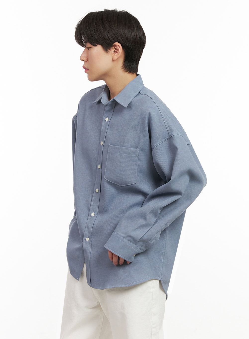 Men's Fleece-Lined Button Up Shirt IJ517