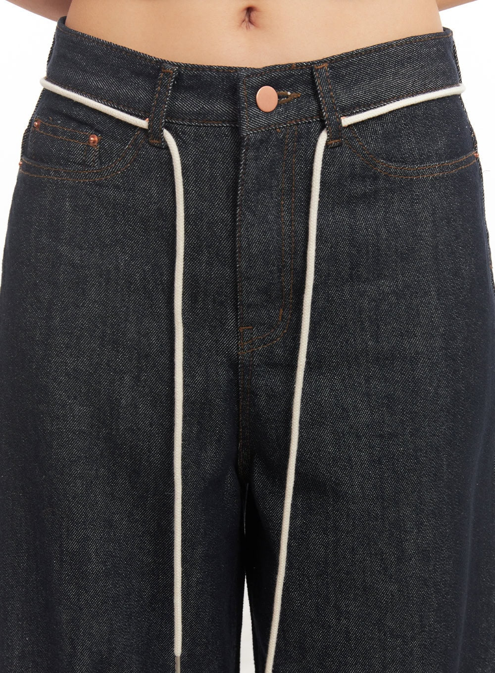 Kirsten String Wide-Leg Summer Denim Jeans IM528