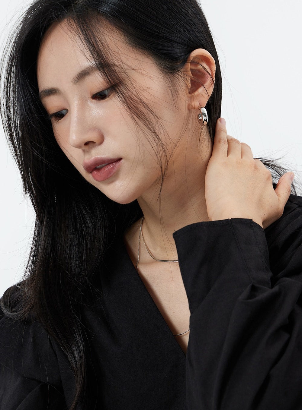 Bold Ring Simple Earring OS16