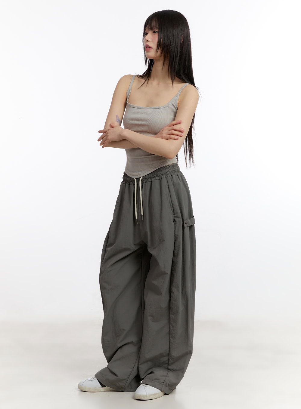 Essential Square-Neck Cami Crop Top CA509