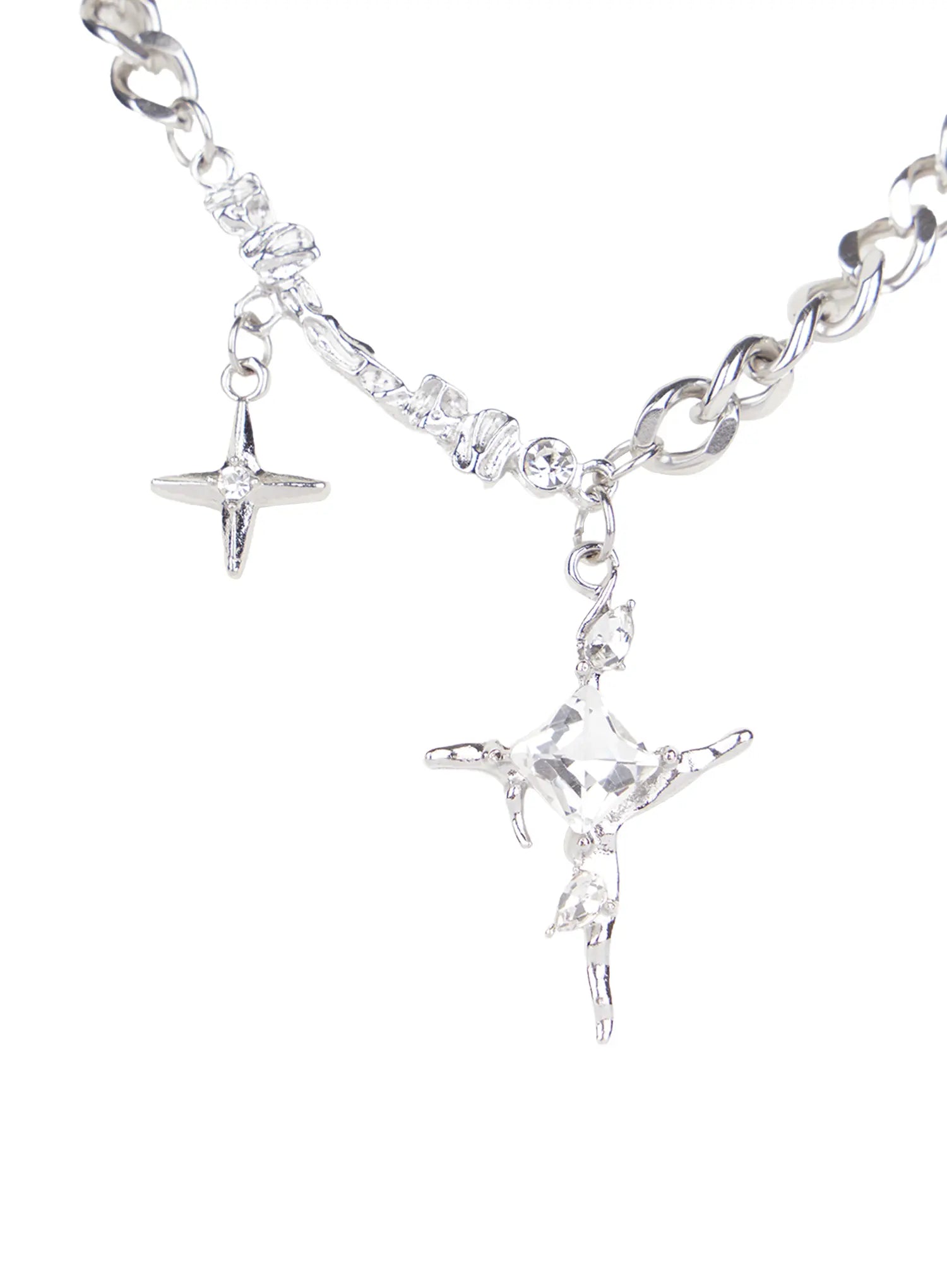 Twin Star Chain Necklace CG526