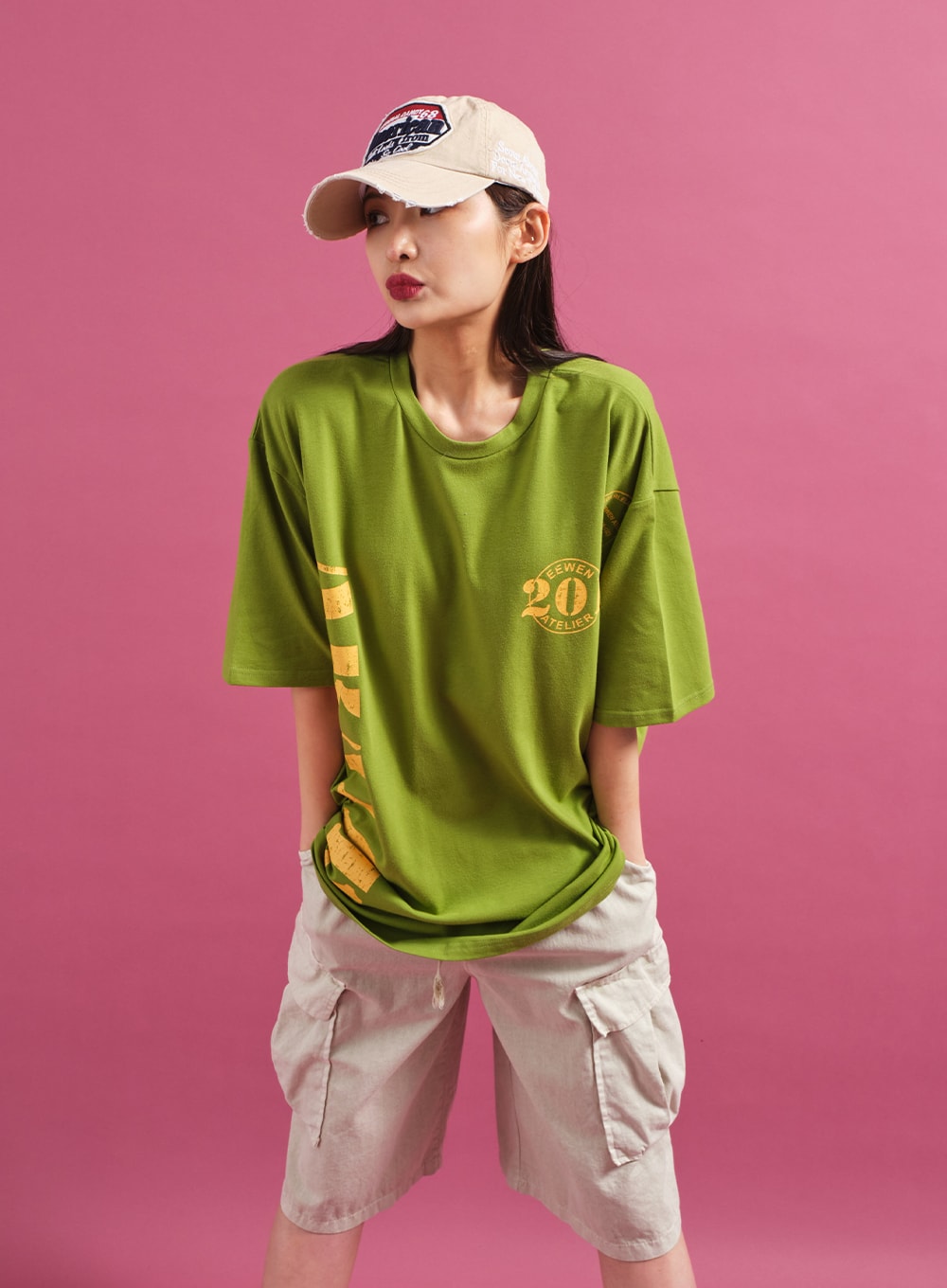 Banded Loose Fit Cargo Shorts CY18