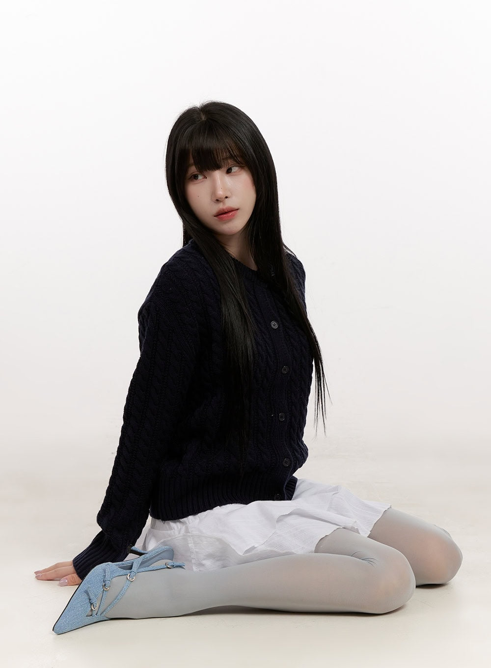 Ruffle Asymmetric Mini Skirt CJ529