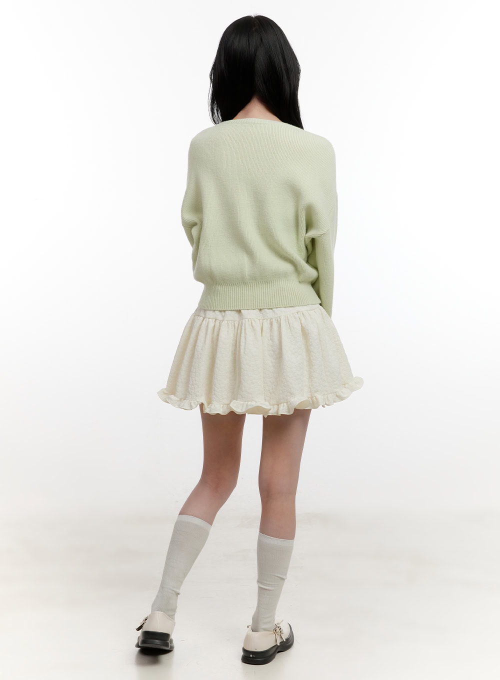 Cropped U-Neck Sweater CF527