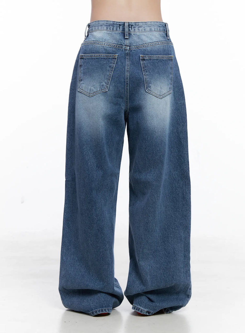 Emer Wide-Leg Washed Jeans CS519