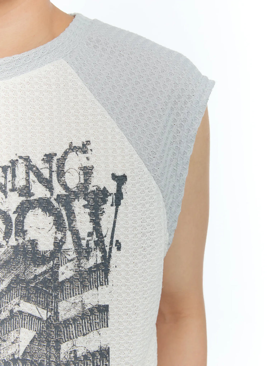 Men's Waffle Knit Sleeveless Tee IL517