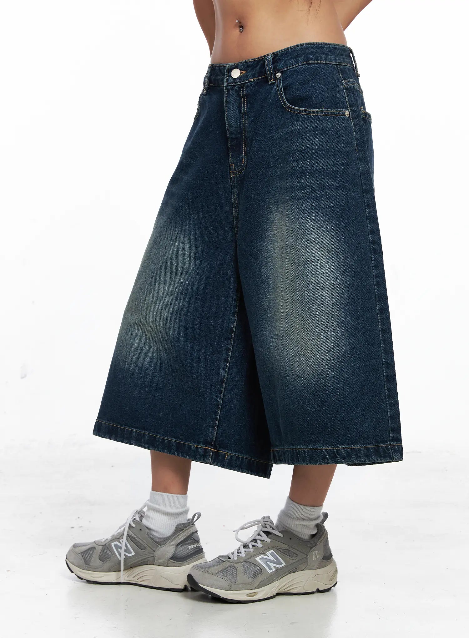 Noah Wide-Leg Washed Jorts CO510