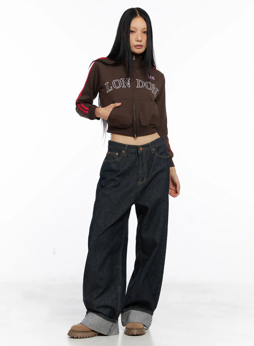 Oakley Cuffed Wide-Leg Jeans CS511