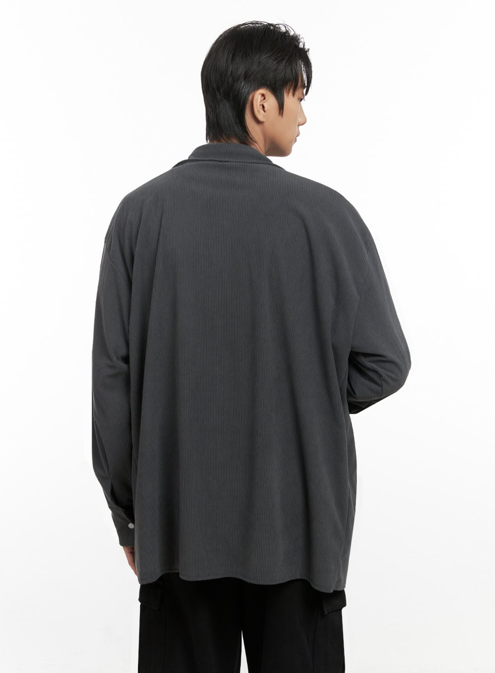 Men's Corduroy Collared Button-Up Shirt ID413