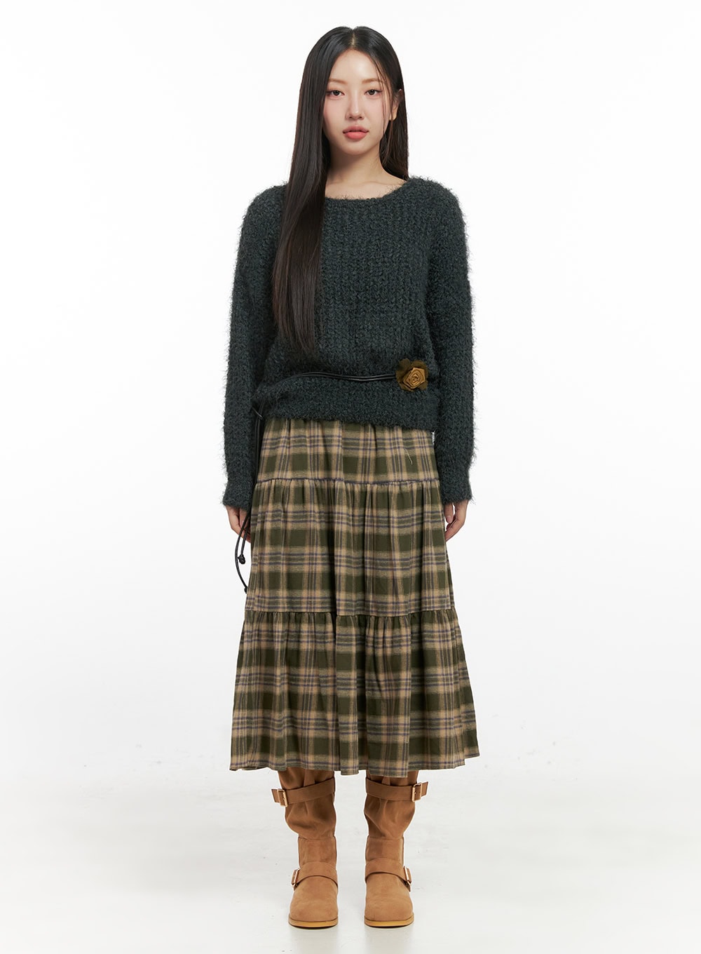 Classic Solid Long Sleeve Sweater IN415