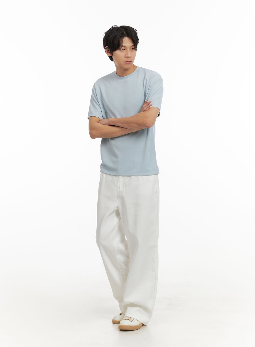 Men's Basic T-Shirt (Light Blue) IY410