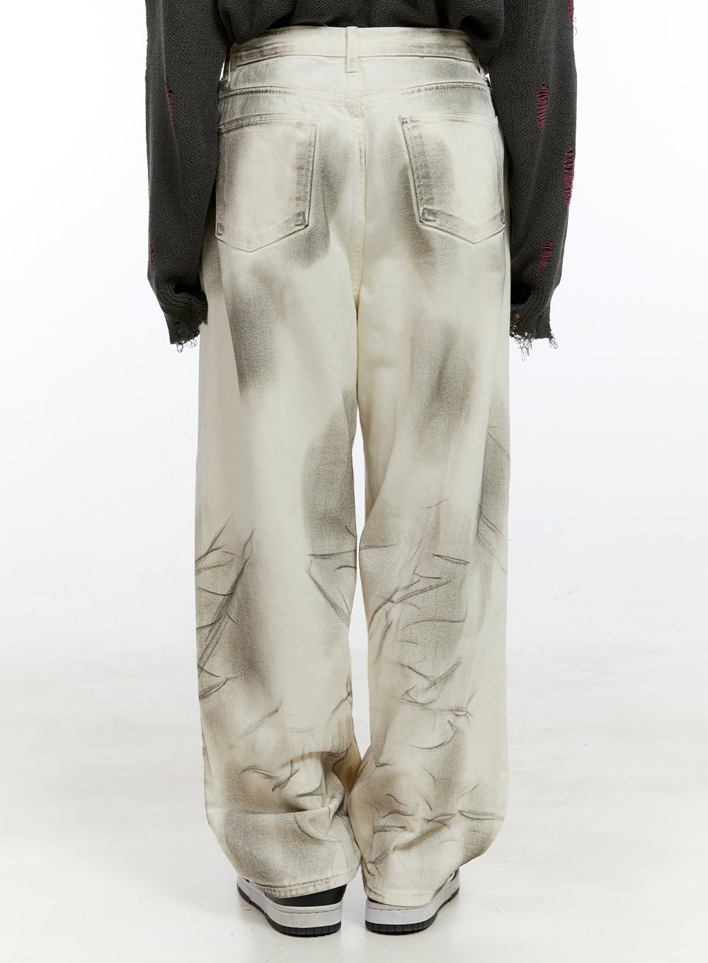 Men's Acubi Pintuck Washed Baggy Pants IG421