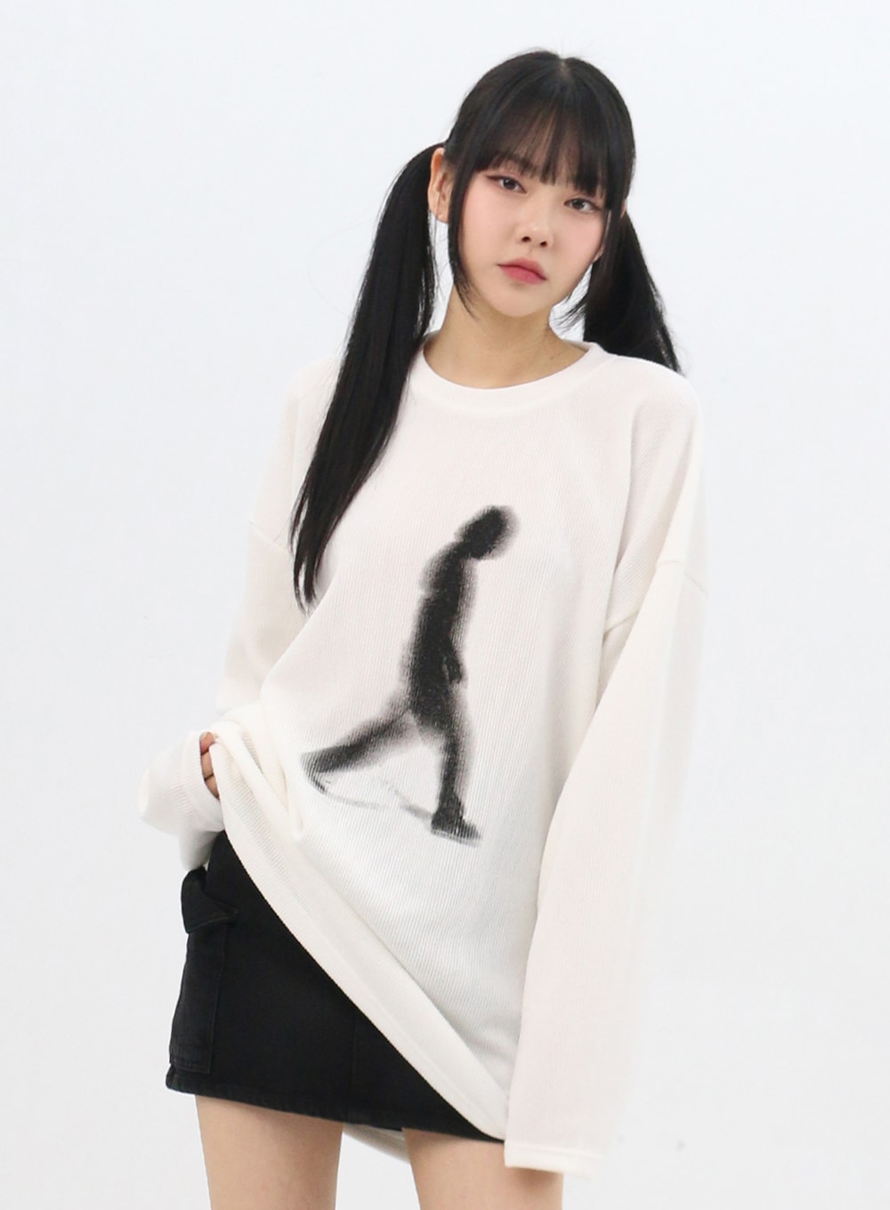 Graphic Print Oversize T-Shirt IN310