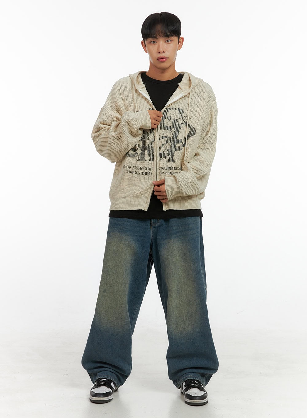 Men's Street Style Hoodie Knit  IS419