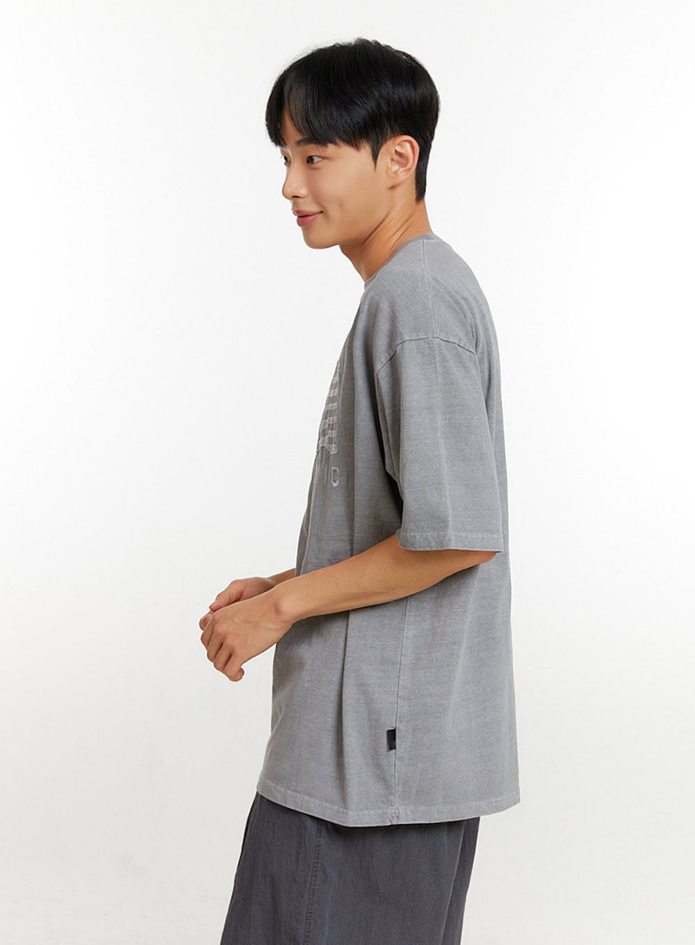 Men's Graphic Lettering T-Shirt IU427