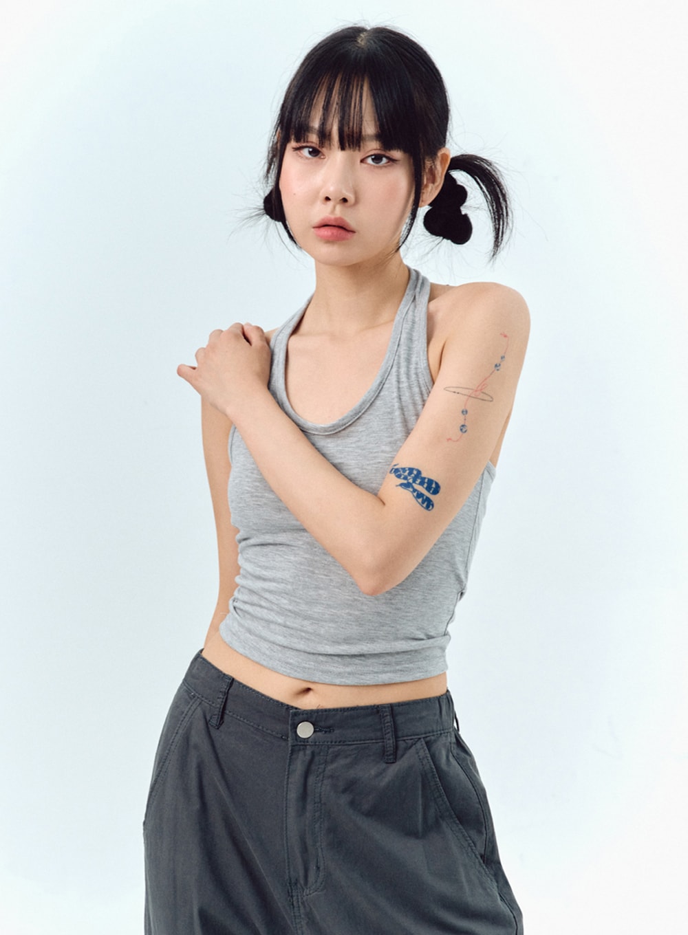 Halter Neck Cropped Top IG304