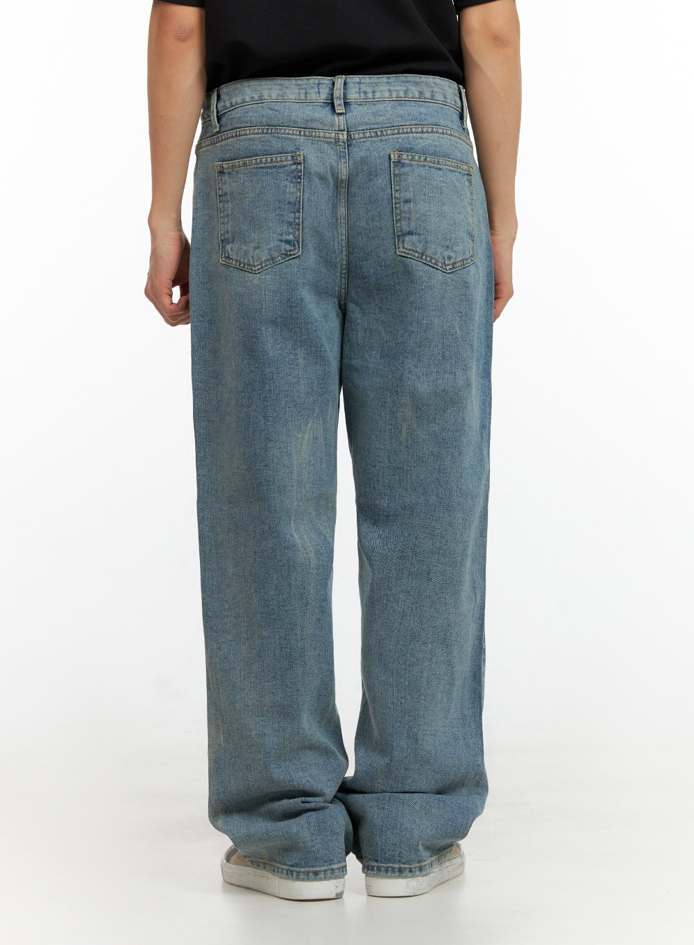 Men's Vintage Loose Fit Straight Jeans IU412