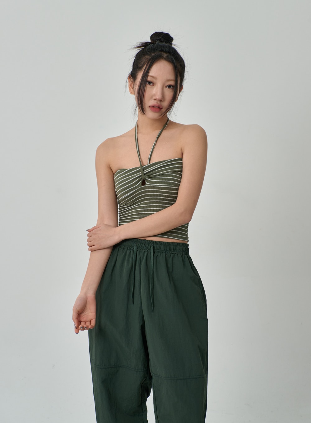 Stripe Cropped Top IF309