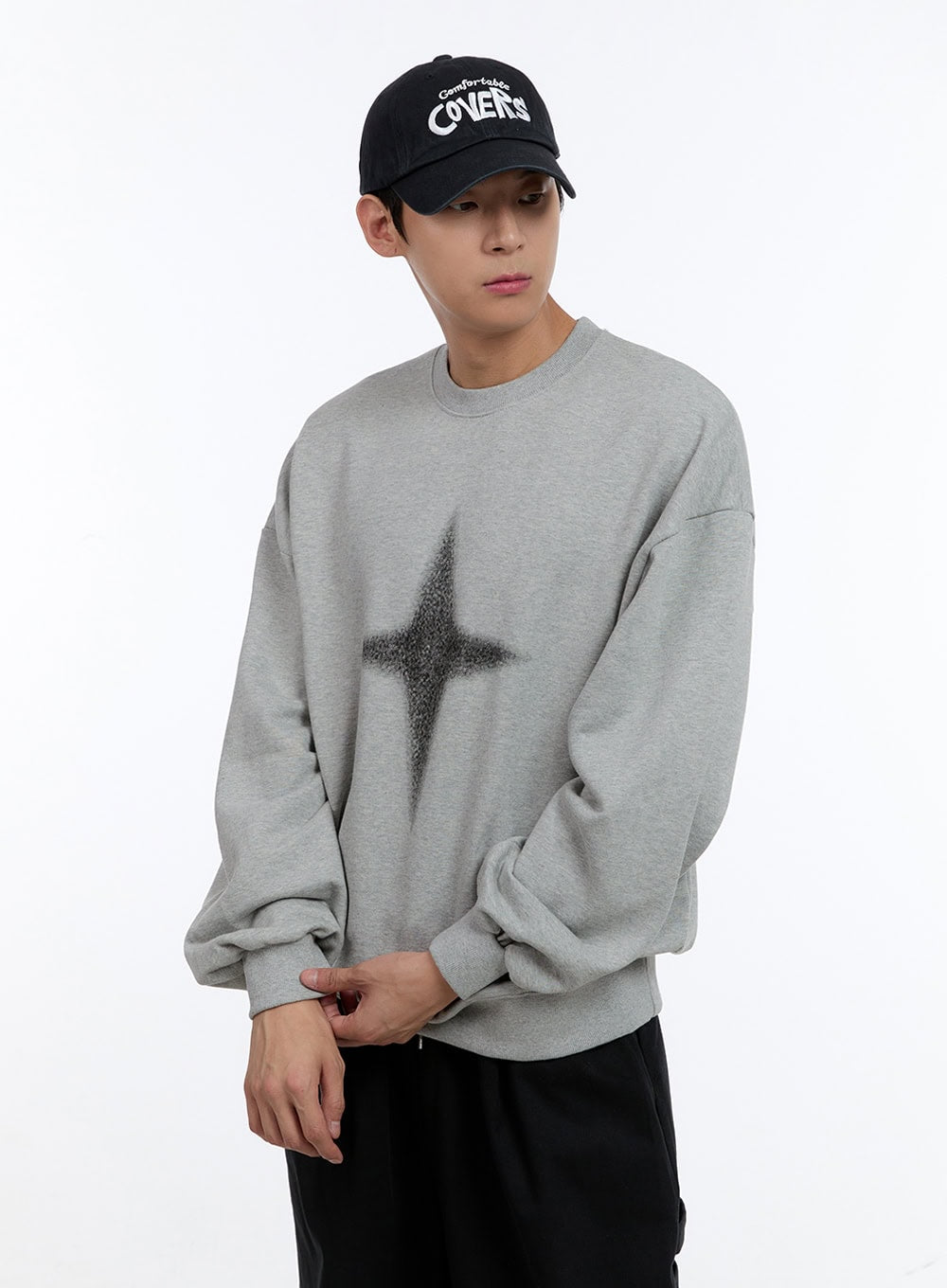 Men's Cozy Cotton Crewneck Sweatshirt IG428