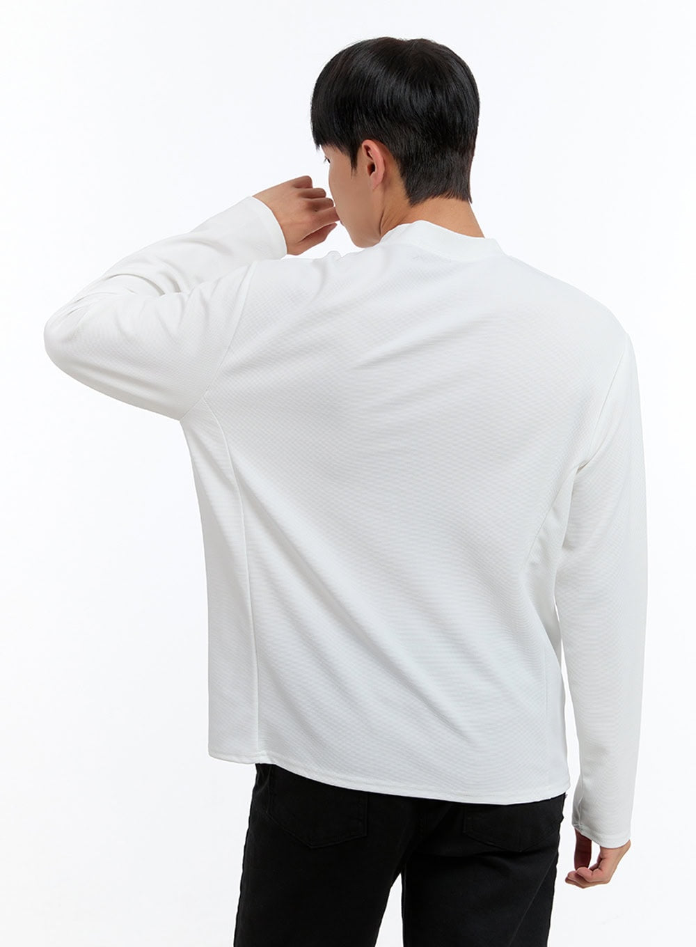 Men's Henley Neck Long Sleeve Tee IS413