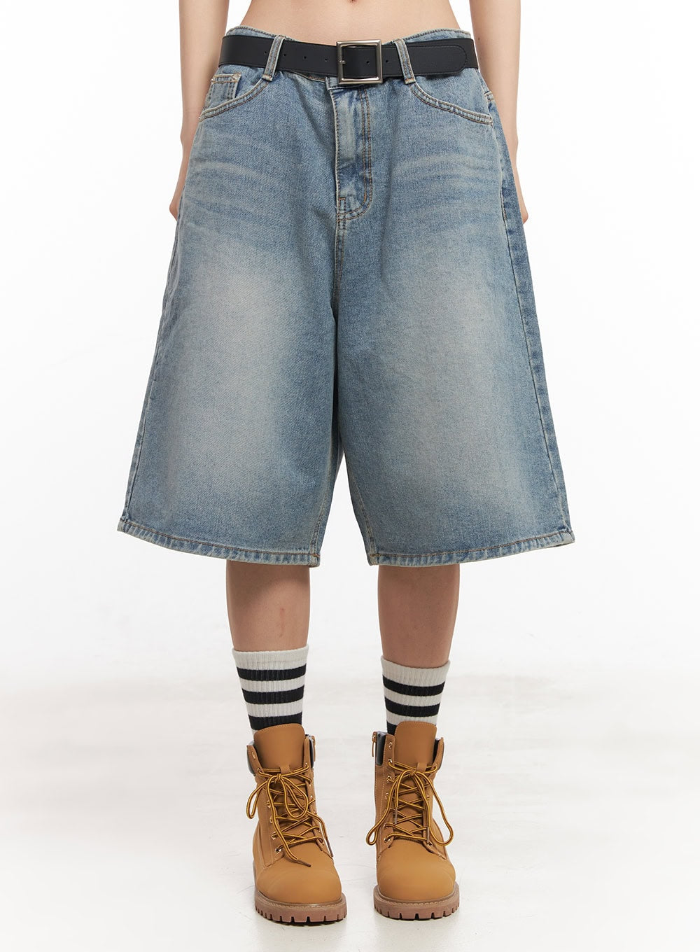 Washed Baggy Jorts IY529