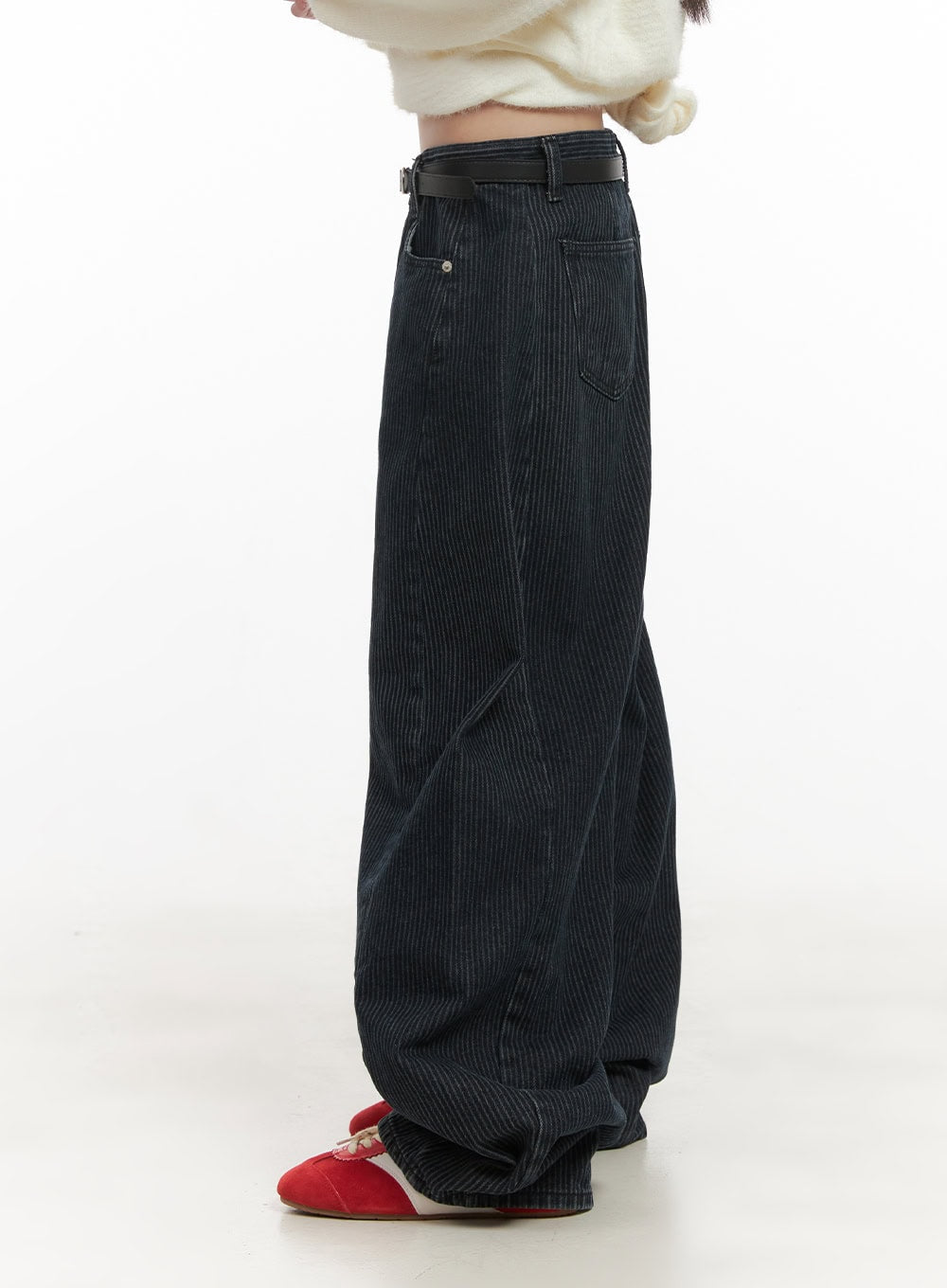 Comfortable Striped Wide-Leg Pants CD425