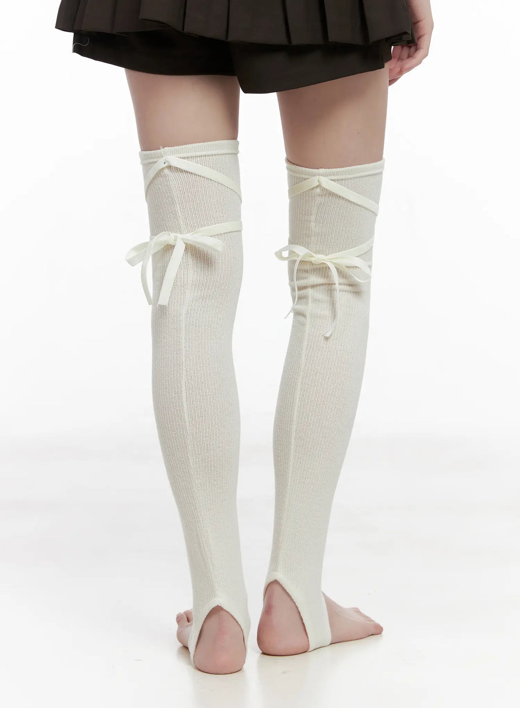 Tie-Up Knee High Leg Warmers CG519