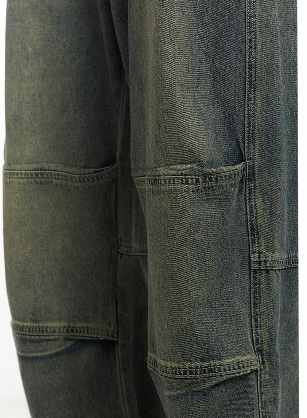 Men's Stitched Wide-Leg Jeans IA511