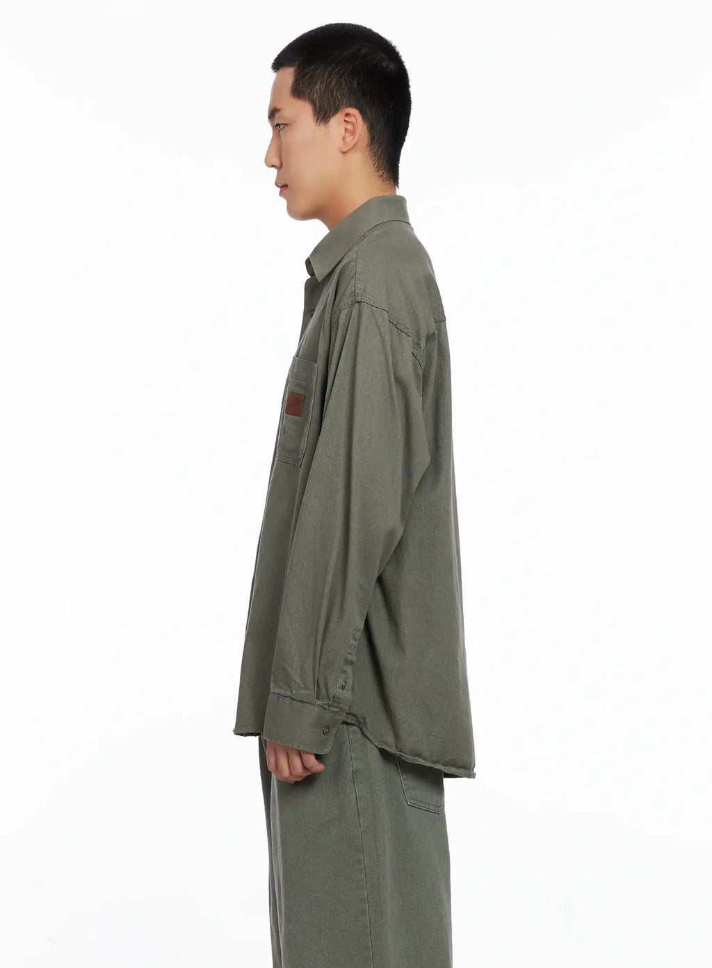 Men's Cozy Cotton Button-Up Shirt IG529