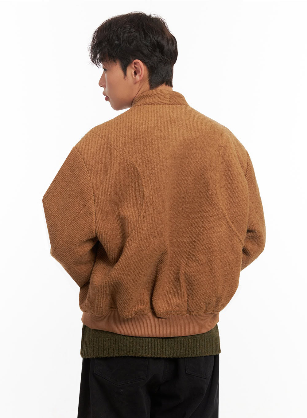 Men's Knitted Bomber Jacket ID427