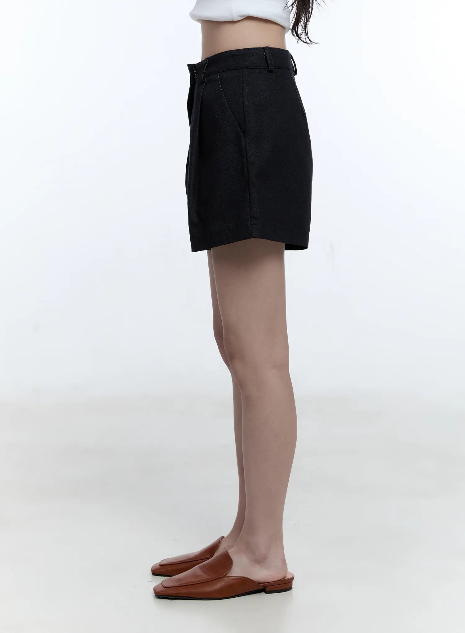 Fatima Wide-Fit Denim Shorts CG513