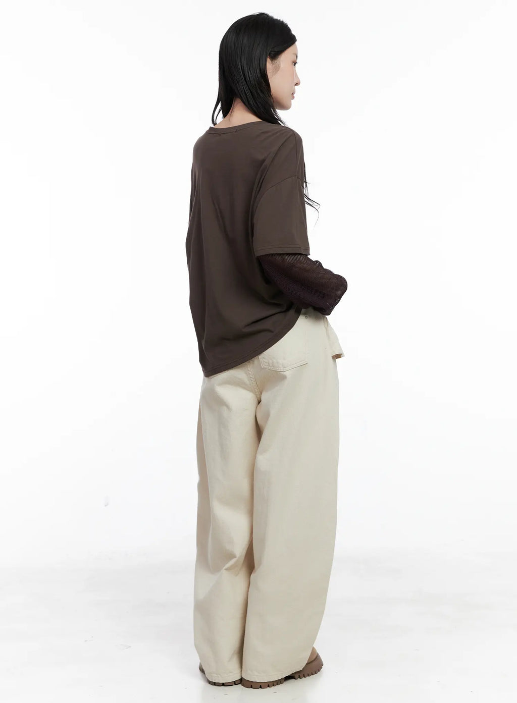 Vintage Graphic Layered Long Sleeve Top CS529