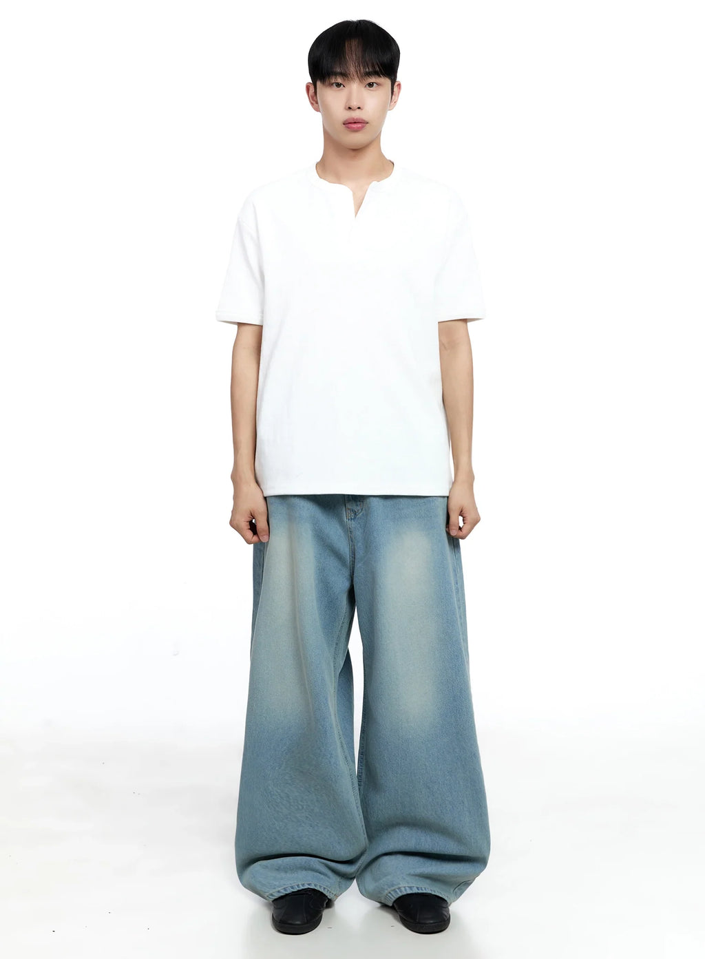 Men's Cotton Henley Tee IG520