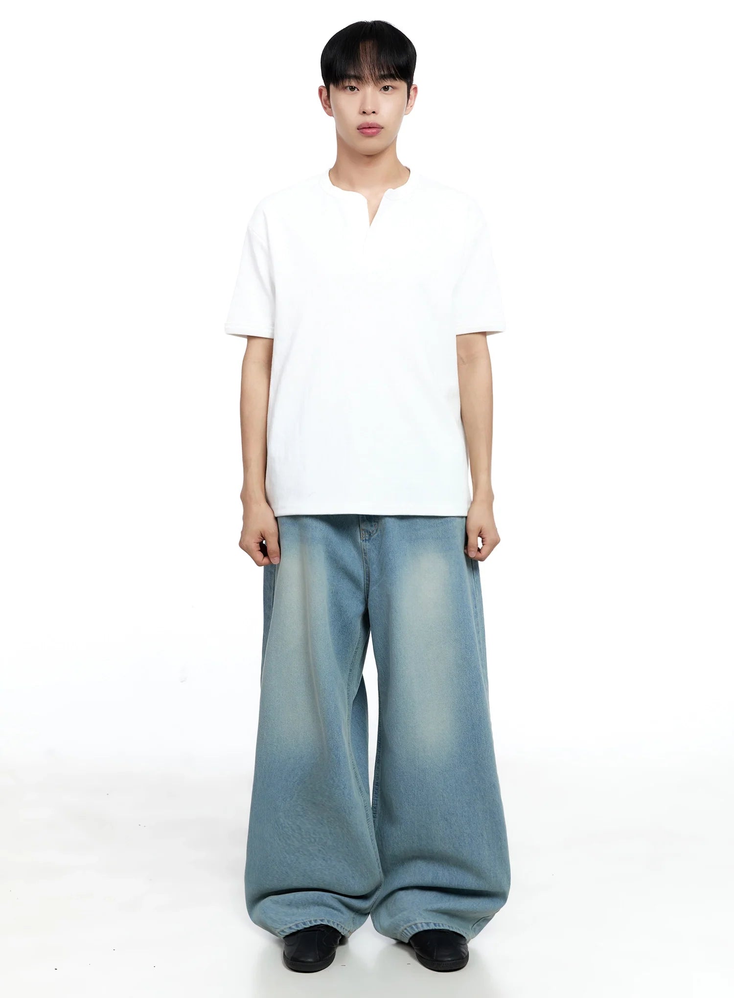 Men's Cotton Henley Tee IG520