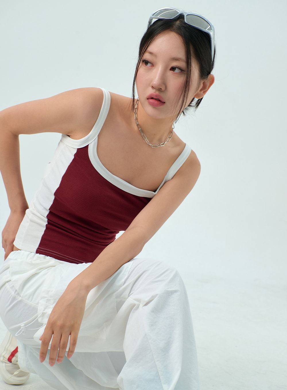 Two Color Knit Top CY325