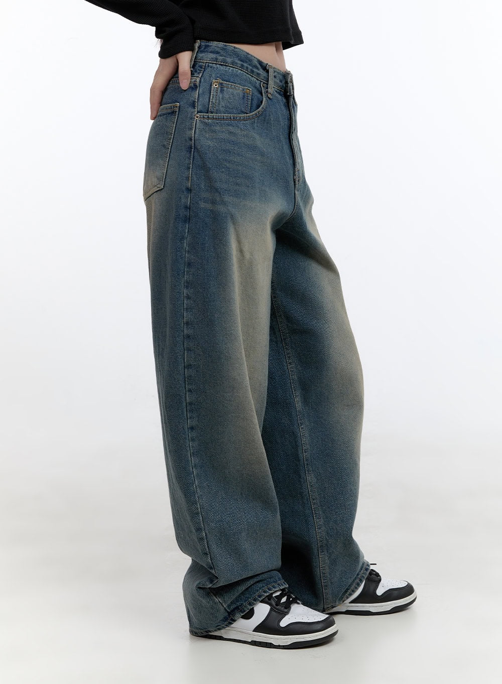 WIlla Casual Wash Baggy Jeans CS406