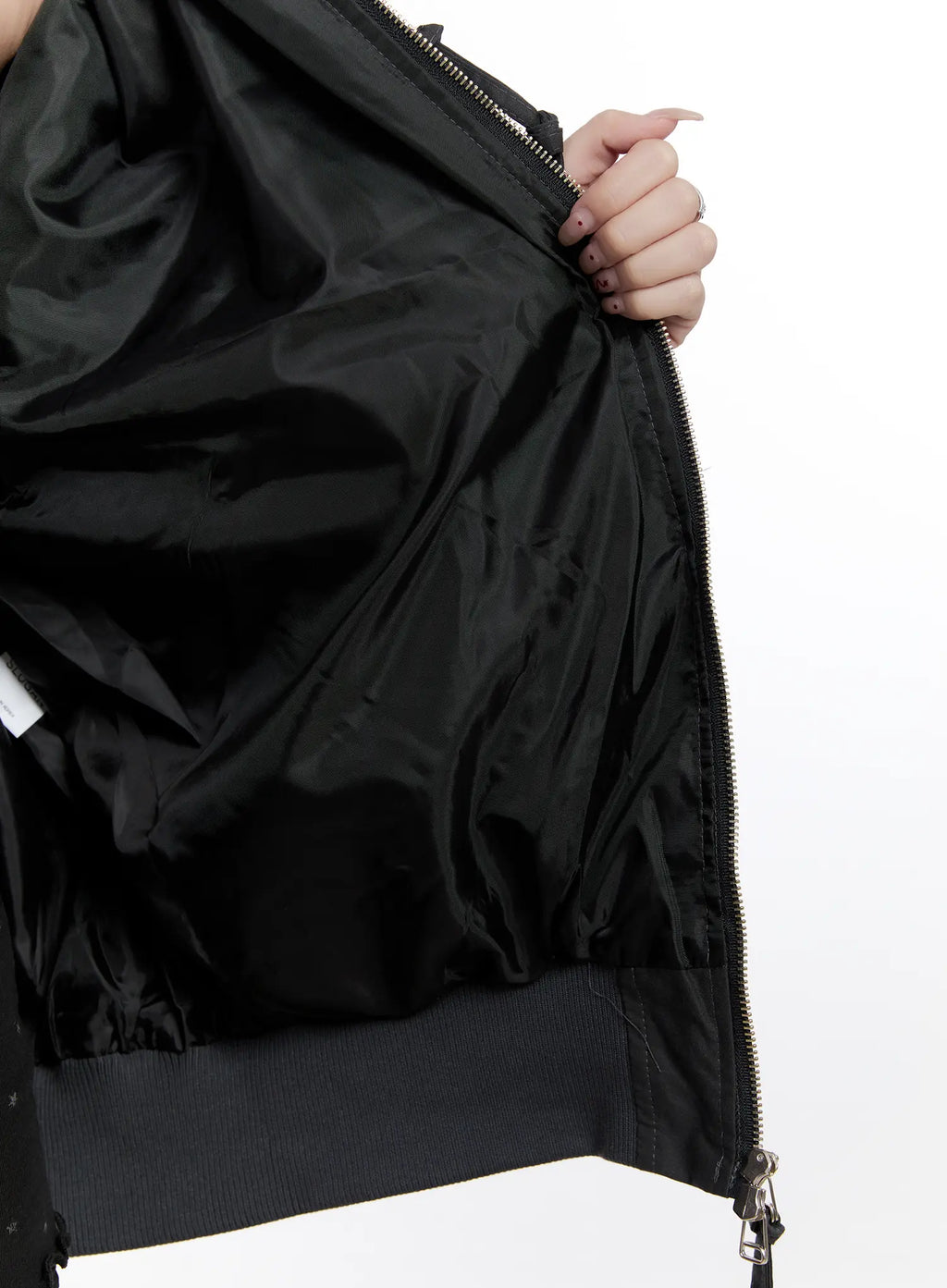 Oversized Zip-Up Bomber Jacket CS530