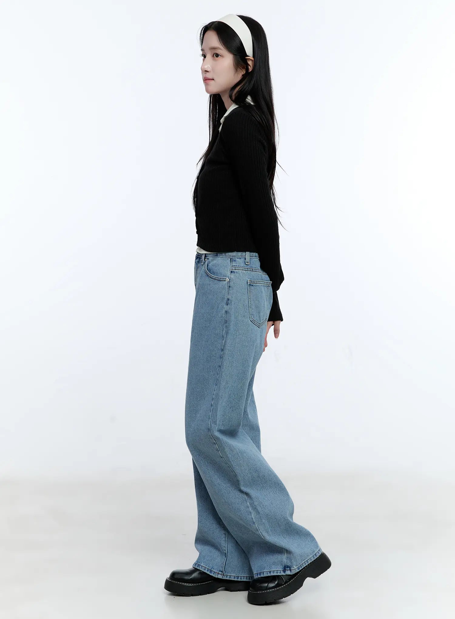 Marina Semi-Wide Denim Jeans CG514