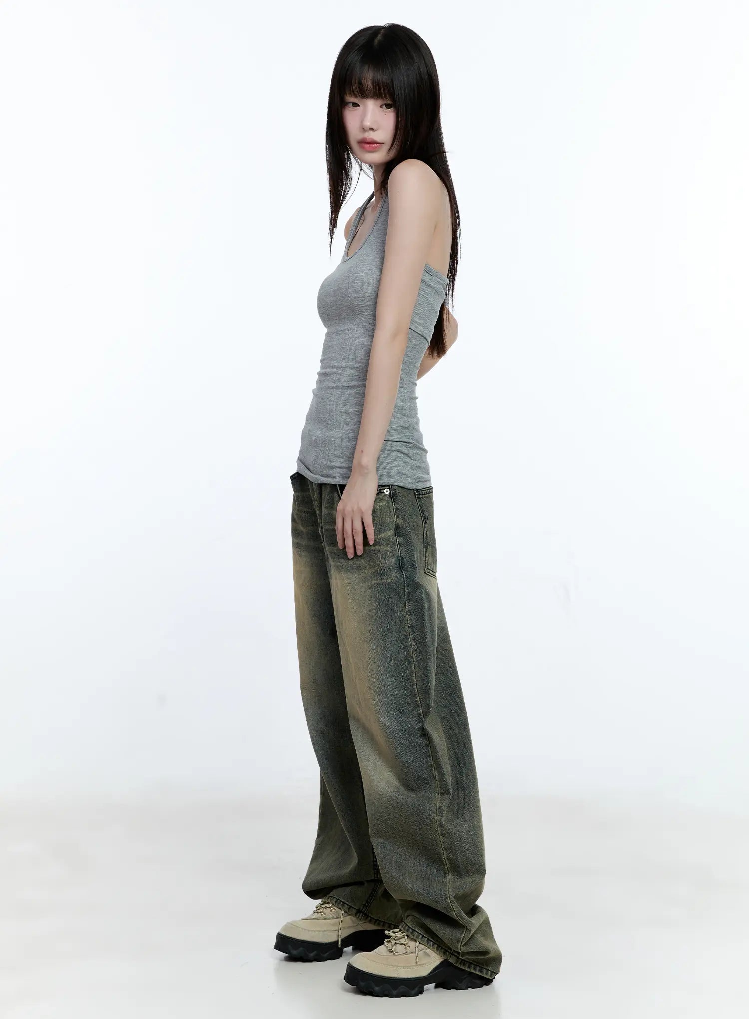 Basic Halter Neck Tank Top CG507